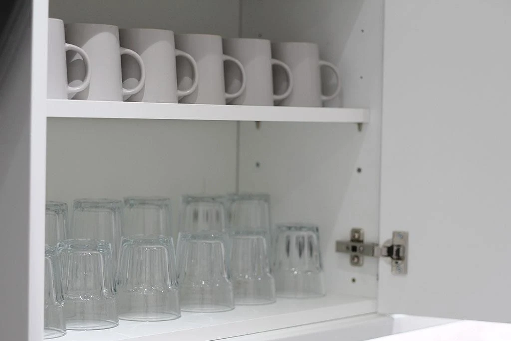 Provided cups and glasses