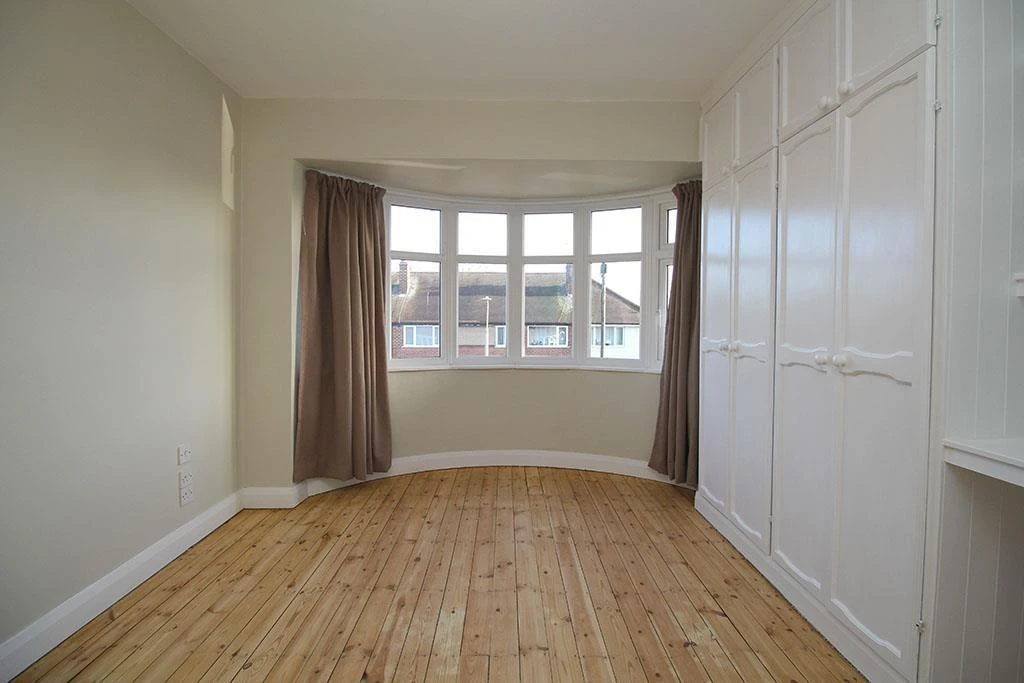 Master bedroom bay window